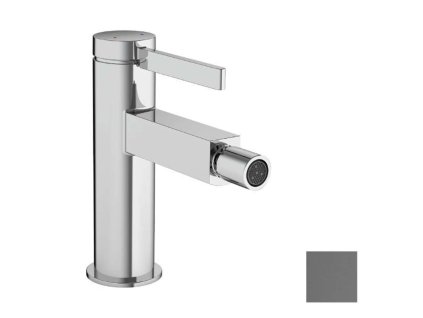 Hansgrohe Finoris Bidetová batéria s výpusťou Push-Open, kefovaný čierny chróm 76200340-HG