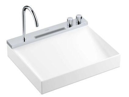 Hansgrohe Avalegra Umývadlo 58x48 cm, s termostatickou batériou a spŕškou, 2 prúdy, bez prepadu, chróm 22472000-HG