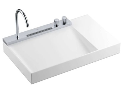 Hansgrohe Avalegra Umývadlo 78x48 cm, s termostatickou batériou a spŕškou, 2 prúdy, bez prepadu, chróm 22473000-HG