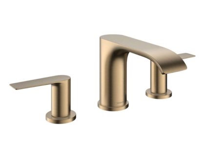 Hansgrohe Vivenis Umývadlová batéria s výpusťou, 3-otvorová inštalácia, EcoSmart, kefovaný bronz 75033140-HG