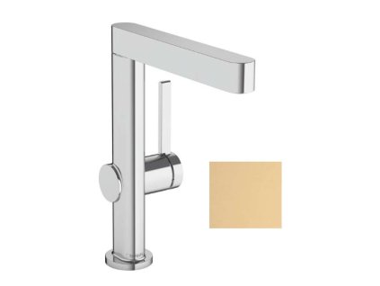 Hansgrohe Finoris Umývadlová batéria, s výpusťou Push-Open a otočným výtokom, kefovaný bronz 76060140-HG