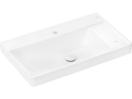 Hansgrohe Xelu Q Umývadlo 80x48 cm, bez prepadu, otvory na batériu a ovládanie, SmartClean, biela 61028450-HG