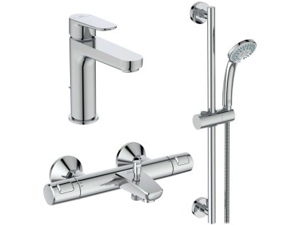 Ideal Standard CeraTherm Sprchový set s termostatom a umývadlovou batériou, 3 prúdy, chróm BC984AA