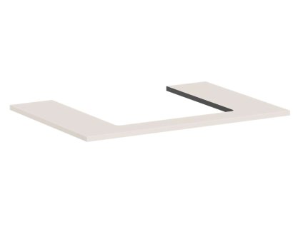 Hansgrohe Xilesa E Doska pod umývadlo, 78x55 cm, výrez uprostred, matná béžová 54269780-HG