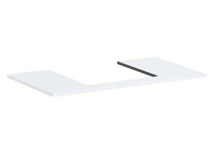 Hansgrohe Xilesa E Doska pod umývadlo, 98x55 cm, výrez uprostred, matná biela 54270700-HG