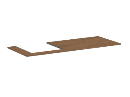 Hansgrohe Xilesa E Doska pod umývadlo, 138x55 cm, výrez vľavo, kašmírový dub 54272550-HG