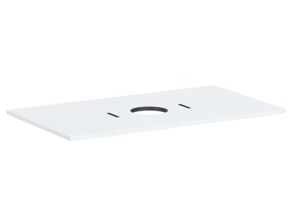 Hansgrohe Xilesa E Doska pod umývadlo, 98x55 cm, výrez uprostred, matná biela 54276700-HG