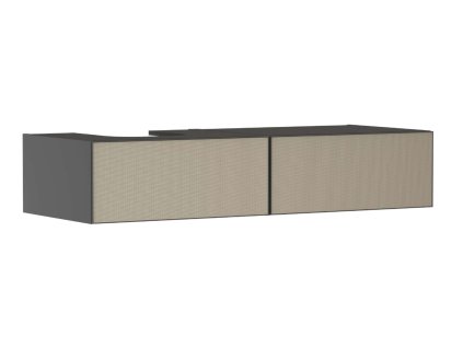 Hansgrohe Xevolos E Umývadlová skrinka, 28x137x55 cm, 2 zásuvky, matná sivá/štruktúrovaný bronz 54321390-HG