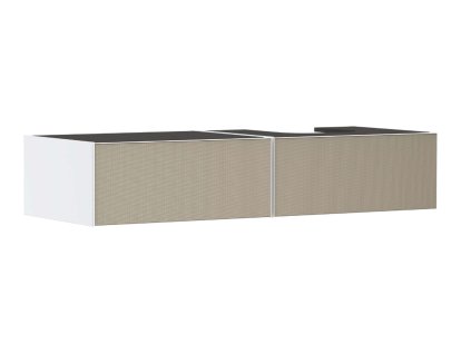 Hansgrohe Xevolos E Umývadlová skrinka, 28x137x55 cm, 2 zásuvky, matná biela/štruktúrovaný bronz 54322390-HG