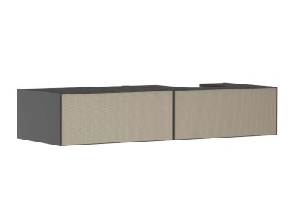 Hansgrohe Xevolos E Umývadlová skrinka, 28x137x55 cm, 2 zásuvky, matná sivá/štruktúrovaný bronz 54324390-HG