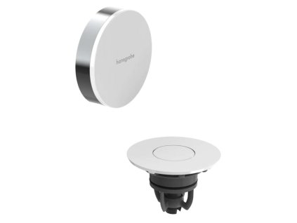 Hansgrohe Flexaplus Vrchná súprava k vaňovej odtokovej a prepadovej súprave s napúšťaním, Push-Open, chróm/vysoko lesklá biela 58187000-HG