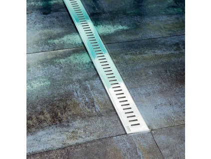 Ravak Zebra Odtokový sprchový žľab s roštom z nehrdzavejúcej ocele, 85 cm X01434