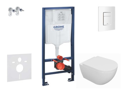 Grohe Rapid SL Set predstenovej inštalácie, klozetu Oudee a dosky softclose, tlačidlo Skate Cosmopolitan, alpská biela SANI11BA3100-GR