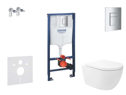 Grohe Rapid SL Set predstenovej inštalácie, klozetu Oudee Vortex a dosky softclose, tlačidlo Skate Cosmopolitan, chróm SANI11BA3107-GR