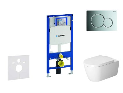 Geberit Duofix Set predstenovej inštalácie, klozetu ME by Starck a dosky softclose, tlačidlo Sigma01, lesklý chróm SANI11CP1109