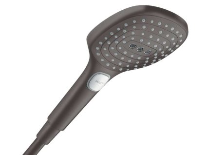 Hansgrohe Raindance Select E Sprchová hlavica, 3 prúdy, EcoSmart, kefovaný čierny chróm 28728340-HG