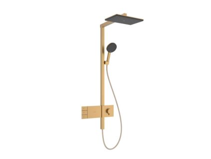 Hansgrohe Raindance Alive Q Sprchový set s termostatom, 21x34 cm, 3 prúdy, kefovaný bronz 24590140-HG