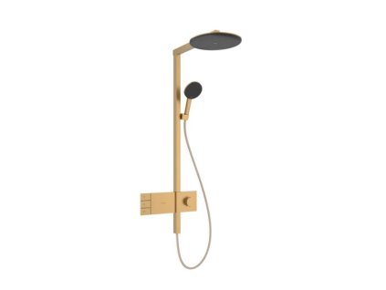 Hansgrohe Raindance Alive S Sprchový set s termostatom, priemer 30 cm, 3 prúdy, EcoSmart, kefovaný bronz 24596140-HG