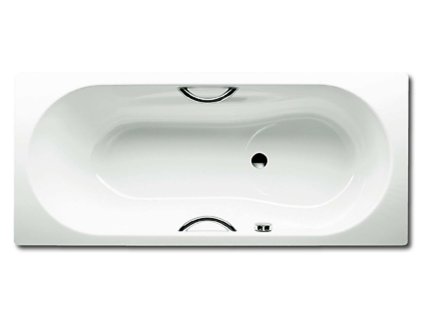 Kaldewei Ambiente Obdĺžniková vaňa Vaio Set Star 957, 160x70 cm, s otvormi na držadlá, biela-vaňa, Perl-Effekt, neštandardný prepad 233727063001