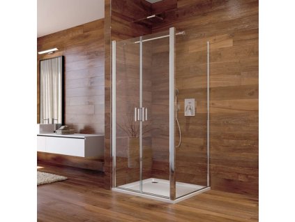 Mereo Lima Sprchový kút, 90x90 cm, chróm/sklo Point CK86522K