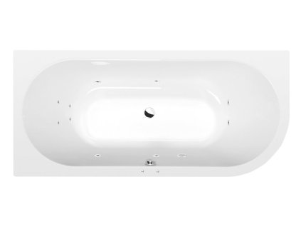 Polysan VANE S HYDROMASÁŽNYM SYSTÉMOM VIVA L hydromasážna vaňa, 175x80x47cm, Active Hydro, chróm 70119.1010
