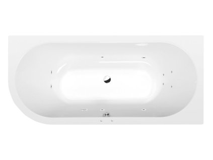 Polysan VANE S HYDROMASÁŽNYM SYSTÉMOM VIVA R hydromasážna vaňa, 175x80x47cm, Active Hydro, chróm 78119.1010