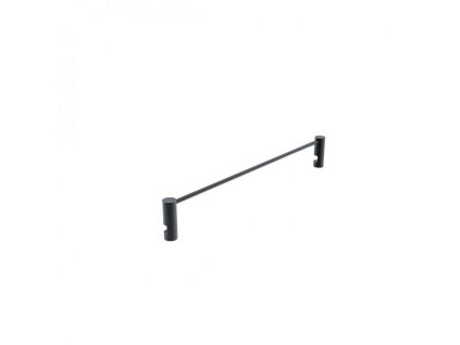 Nimco Unix Ohrádka k poličke, dĺžka 25 cm, matná čierna UNC 1001S-25-90