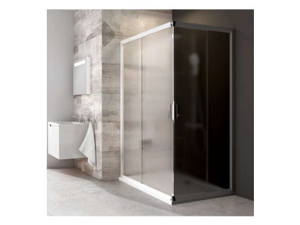 Ravak Blix Sprchové dvere BLRV2K 80 cm, biela/sklo Grape 1XV40100ZG