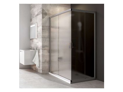 Ravak Blix Sprchové dvere BLRV2K 100 cm, satin/sklo Grape 1XVA0U00ZG