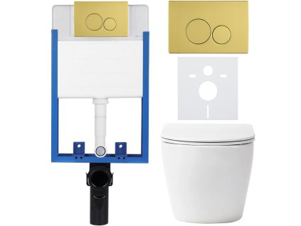 427745 cerano kompletny podomietkovy wc set lite verde biela leskla wc tlacidlo duo zlata na zamurovanie 49x36 cm