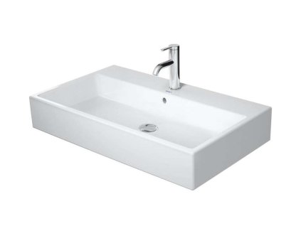 Duravit Vero Air Umývadlo, 80x47 cm, s prepadom, otvor na batériu, WonderGliss, biela 23508000001