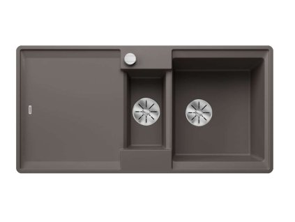 Blanco Adira Silgranitový drez, 99x49 cm, s ovládaním odtoku a príslušenstvom, InFino, sivá vulkán 527612