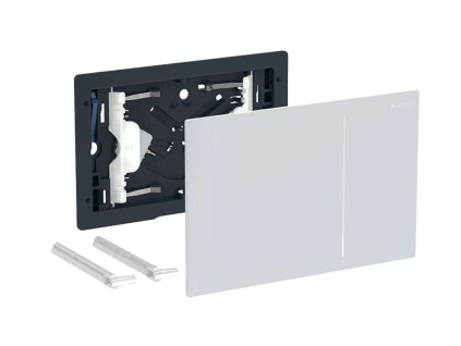 Geberit Sigma70 Ovládanie splachovania, biele sklo 242.813.SI.1