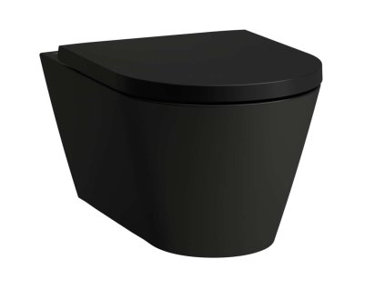 Laufen Kartell Závesné WC, Rimless, matná čierna H8203377160001