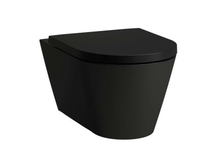 Laufen Kartell Závesné WC, Rimless, matná čierna H8213317160001