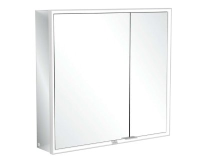 Villeroy & Boch My View Zrkadlová skrinka s LED osvetlením, 80x75x17 cm, hliník A4558000