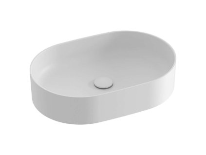 Ravak Ceramic Umývadlo na dosku 55x37 cm, bez prepadu, bez otvoru na batériu, matná biela XJX0E155000