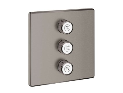 Grohe Grohtherm SmartControl Ventil pod omietku na 3 spotrebiče, kefovaný Hard Graphite 29127AL0-GR