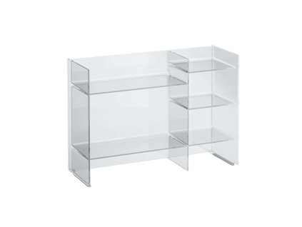 Laufen Kartell Policový regál, 75x26x53 cm, kryštál transparentná H3893310840001