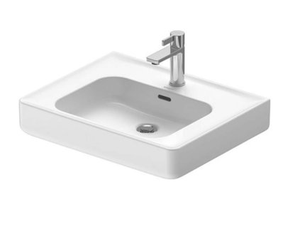Duravit Soleil by Starck Umývadlo, 65x48 cm, s prepadom, otvor na batériu, WonderGliss, biela 23766500001