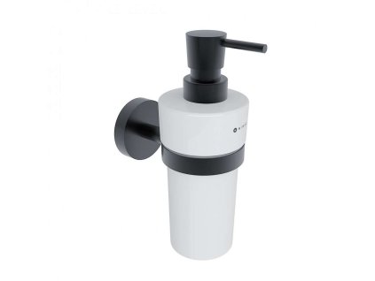 Nimco Unix Dávkovač mydla s držiakom, keramika/matná čierna UNC 13031KN-T-90