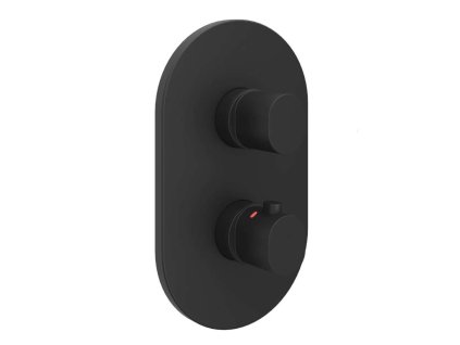 Ravak Chrome II Termostatická batéria pod omietku, na 2 spotrebiče, čierna X070467