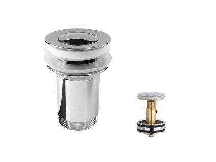 Mereo Odtokové súpravy Uzatvárateľná výpusť, so sitkom, ClickClack, chróm CH05V