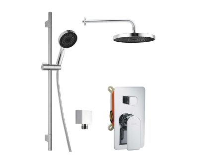 kielle Vega Sprchový set s batériou pod omietku, na 2 spotrebiče, s príslušenstvom a telesom, chróm 20618SP20