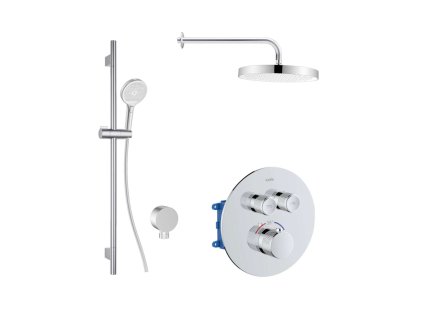 kielle Oudee Termostatická batéria pod omietku, na 2 spotrebiče, s príslušenstvom a telesom, chróm 20627SPT10