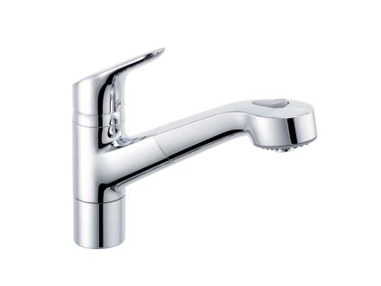 Kludi Objekta Drezová batéria s výsuvnou spŕškou, chróm 325810575