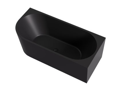 397962 cerano volne stojaca akrylatova vana bianco prava cierna matna 150x75 cm