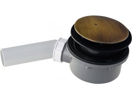 Kerasan RETRO vaničkový sifón, priemer 90mm, DN4, krytka bronz 905693