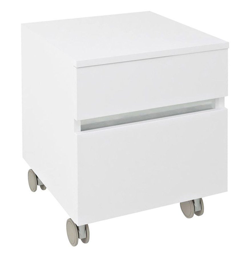 Sapho Skrinky AVICE AVICE kontajner na kolieskach, 2x zásuvka 45x57x48,5cm, biela AV063-3030