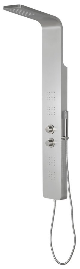 Sapho PRESTIGE sprchový panel s termostatickou batériou 200x1400mm, nerez mat WN337